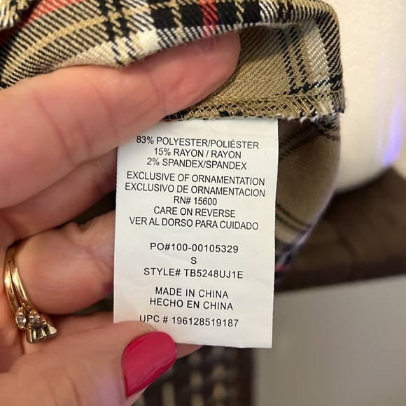 Ladies JOLT Plaid Pleated Mini Skirt Zipper Side Size Small - Picture 7 of 8